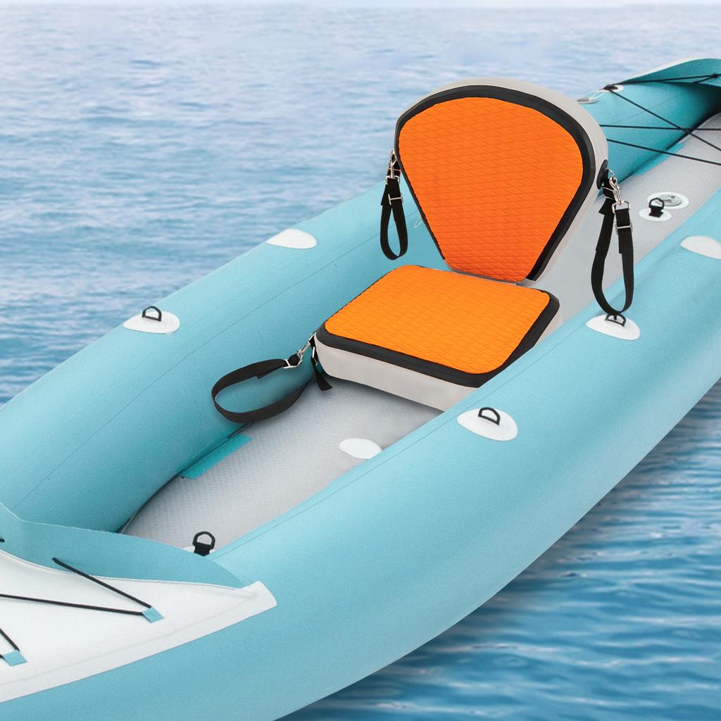 Kayak & Paddleboard Comfort Seat, Thickened EVA Padded Cushion w/ Non-Slip Base, 45x48 cm Oversized Supportfor Kayaking, Boating