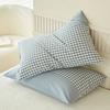 Cotton Pillowcase High-Quality Envelope Pillowcover Chequer Pattern Bedding Sleep Pillow Case 48x74cm Cushion Cover 11 Colors
