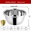304 Stainless Steel Multi-Use Basin with Lid - Ideal for Washing Vegetables, Kneading Dough, Mixing, and Cooking