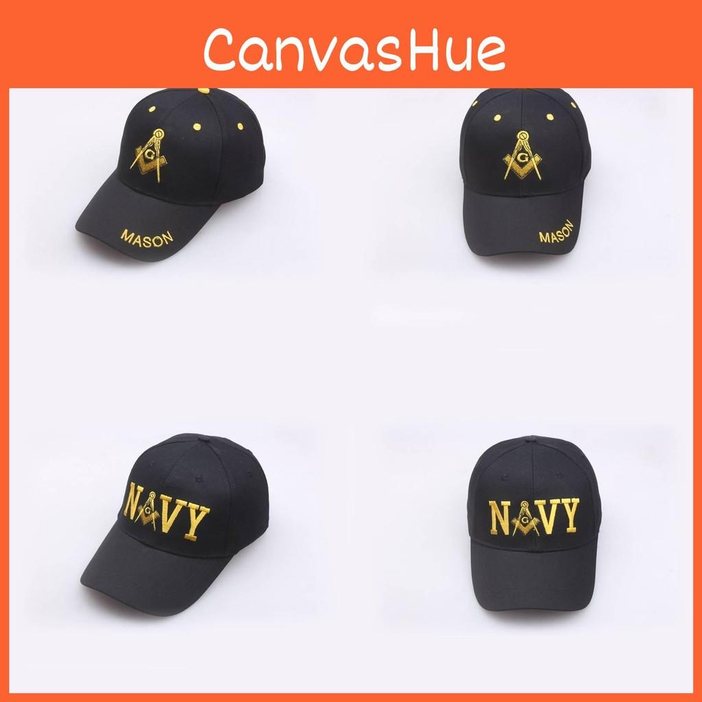 Mason Letter Embroidery Rmy Nvy Baseball Cap Outdoor Casual Pure Cotton Hat