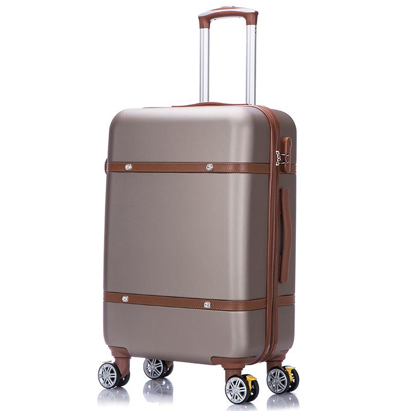 Retro Large Capacity Suitcase with Universal Wheels, Trolley Cabin Luggage for Men and Women