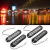 4Pcs Truck Side Lights High Brightness 90LM IP65 Waterproof 6 LEDs Truck Emergency Flash Light 12‑24V