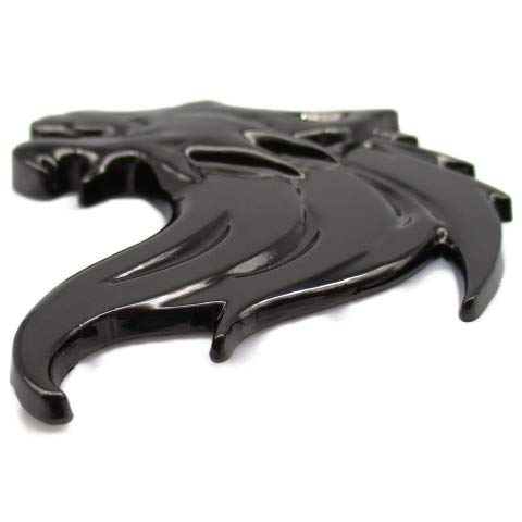 Wolf Wolf Car 3D Emblem Sticker Metal Left Right Easy