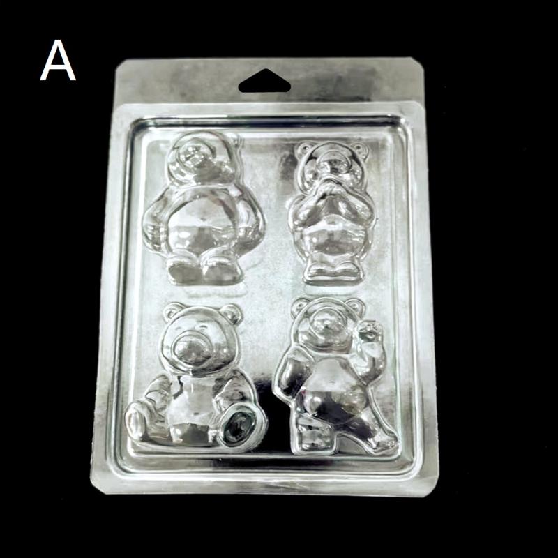 10 Pcs Containers With 6/4 Cavity Clear Plastic Wax Melt Clamshell For Diy Wax Melt Candles, Square (Heart)