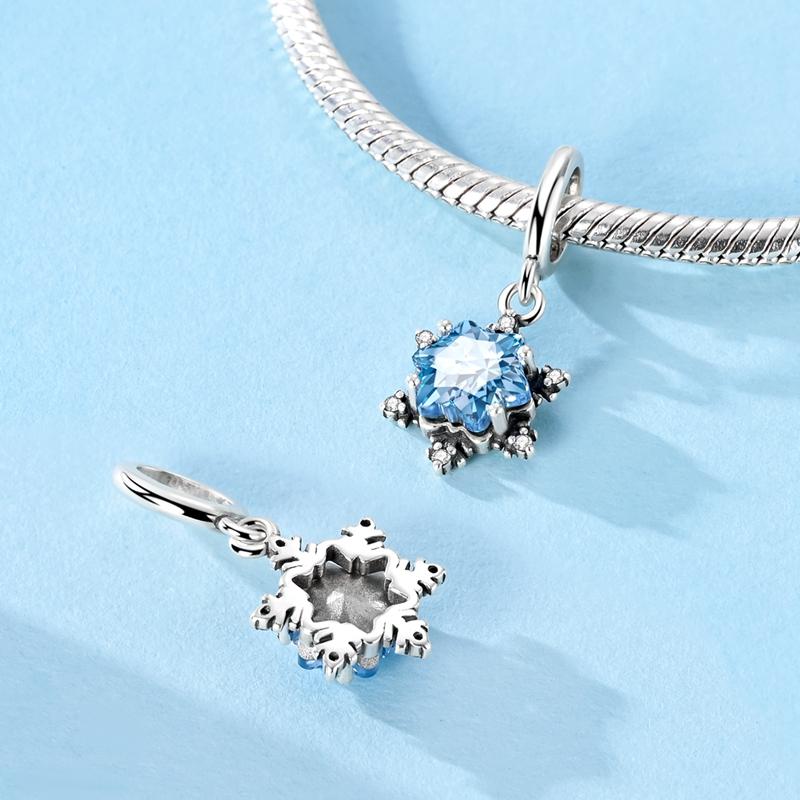 New In copper Charm Bead Charms Bead Charms Blue Heart Snake Dolphin Pendant Jewellery Compatible With Authentic Bracelets Ideal For Women Do It Yours