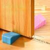 Windproof door plug without punching creative silicone door plug household security door wedge anti-clip door card