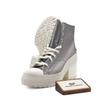 Chuck 70 De Luxe Dames Mid Top Sequined Canvas Schoenen Slijtvast Ademend Grijs A08177C