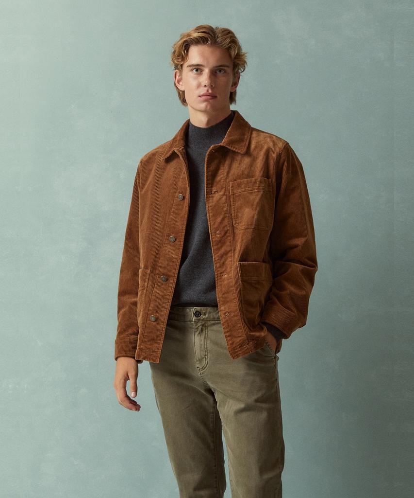 Brooks Brothers Corduroy Chore Jacket (Brown) (Bbotmbf303)