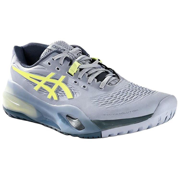 Asics GEL RESOLUTION X נעלי טניס לגברים עם תמיכה והחזרה אפור מאובק 1041A481-402