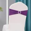 50pieces Premium Easy To Install And Replace Chair Cover Band With Buckle Slider Sashes Bow