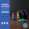 1Kg Zijde Regenboog Pla Filament 1.75Mm Glanzend Veelkleurig 3D Printer Filament Snelle Kleurwisseling +/-0.03Mm 1Kg Spoel