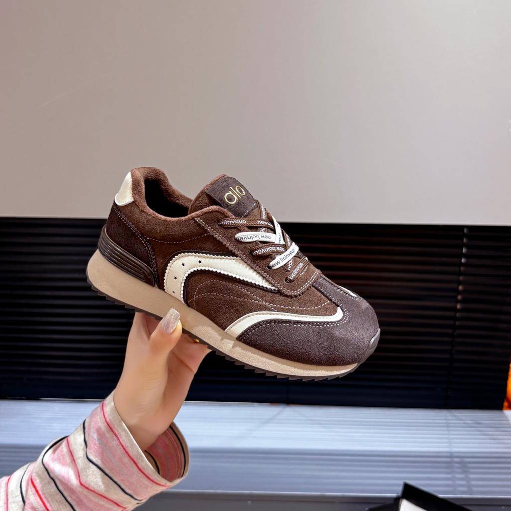 Women's 2025 New Spring Summer Versatile Sports Leisure Oes Retro Racing Soft Bot Agan Oes Cross Bule Casual Shoes