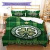 Set Biancheria da Letto con Motivo Logo Celtic FC Copripiumino Federa Decorazione per la Casa Regalo (1 * copripiumino + 2 * federa, senza nucleo)