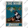 Putuo Decor Cute Black Cat Vintaget Plaque Metal Sign Vintage Tin Sign Poster Decoration for Living Room Barthroom Wall Decor
