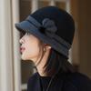 Angeli Vlněný Klobouk Cloche Kbelíkový Klobouk Elegantní Luxusní Dámský Klobouk