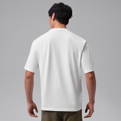 Jordan T Shirts Men's White Crew Neck Moderate