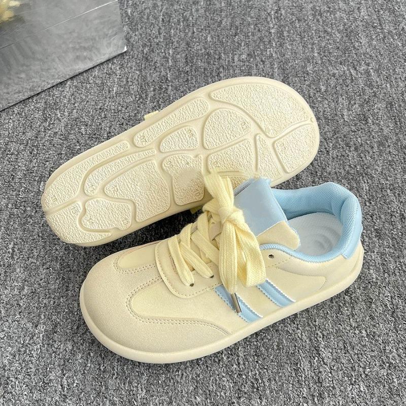 Mango head female new student sports versatile ugly cute big head shoes with skirt little white shoes