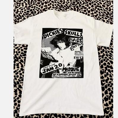 Tricou THE DICKIES band Alb 100% Bumbac Mărimi complete Cadou Pentru Fan