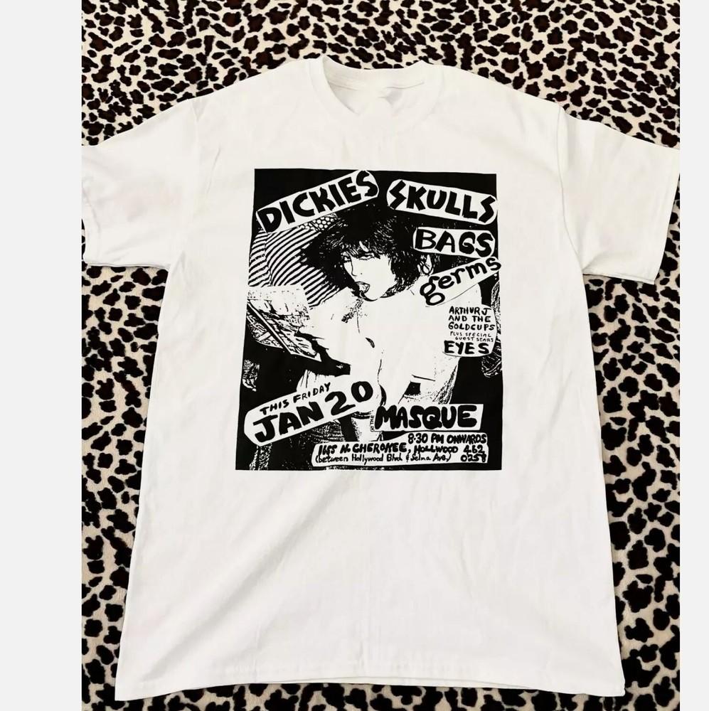 THE DICKIES Band White 100_ Cotton Full Sizes T-shirt Gift For Fan