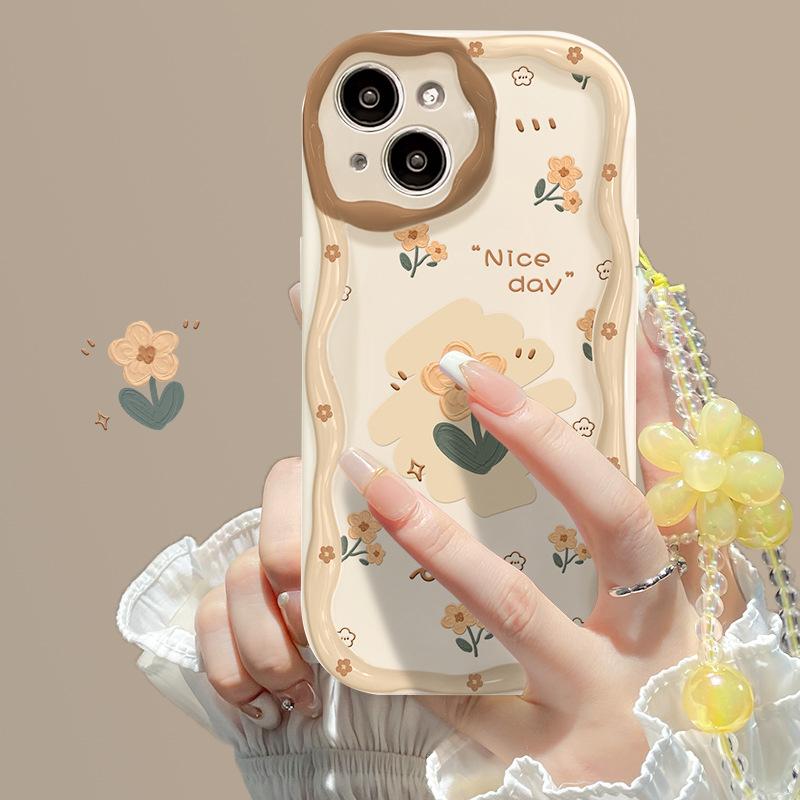 Applicable To Apple 11promax Mobile Phone Case iPhone11 Small Yellow Flower Chain 11/11 Transparent Silicone Soft 11 Women