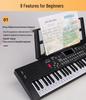 Beginner 61-Key Electronic Keyboard Piano for Home Use and Students