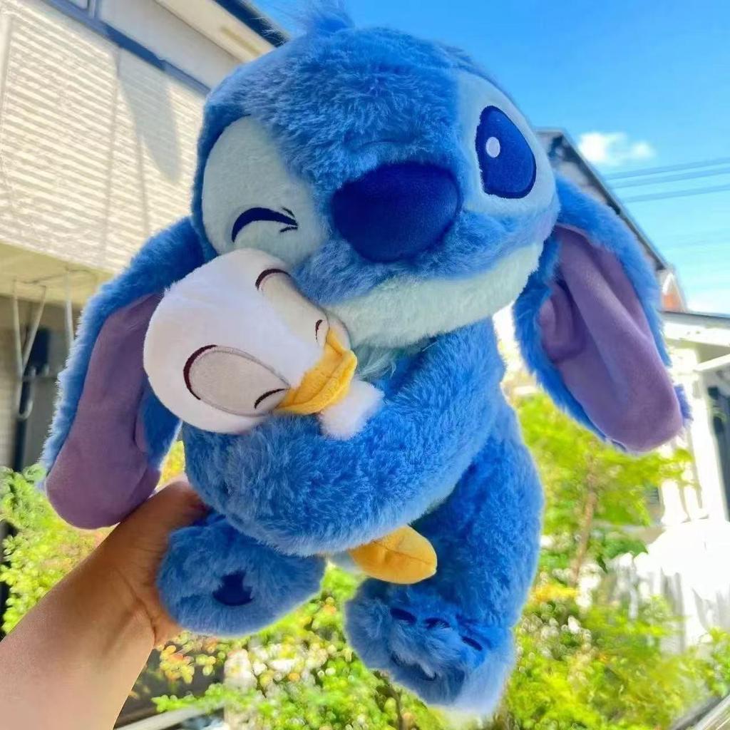 Trendy Plush Toy: Cute Hugging Stitch & Donald Duck Figure Gift, Cake Rabbit Fur