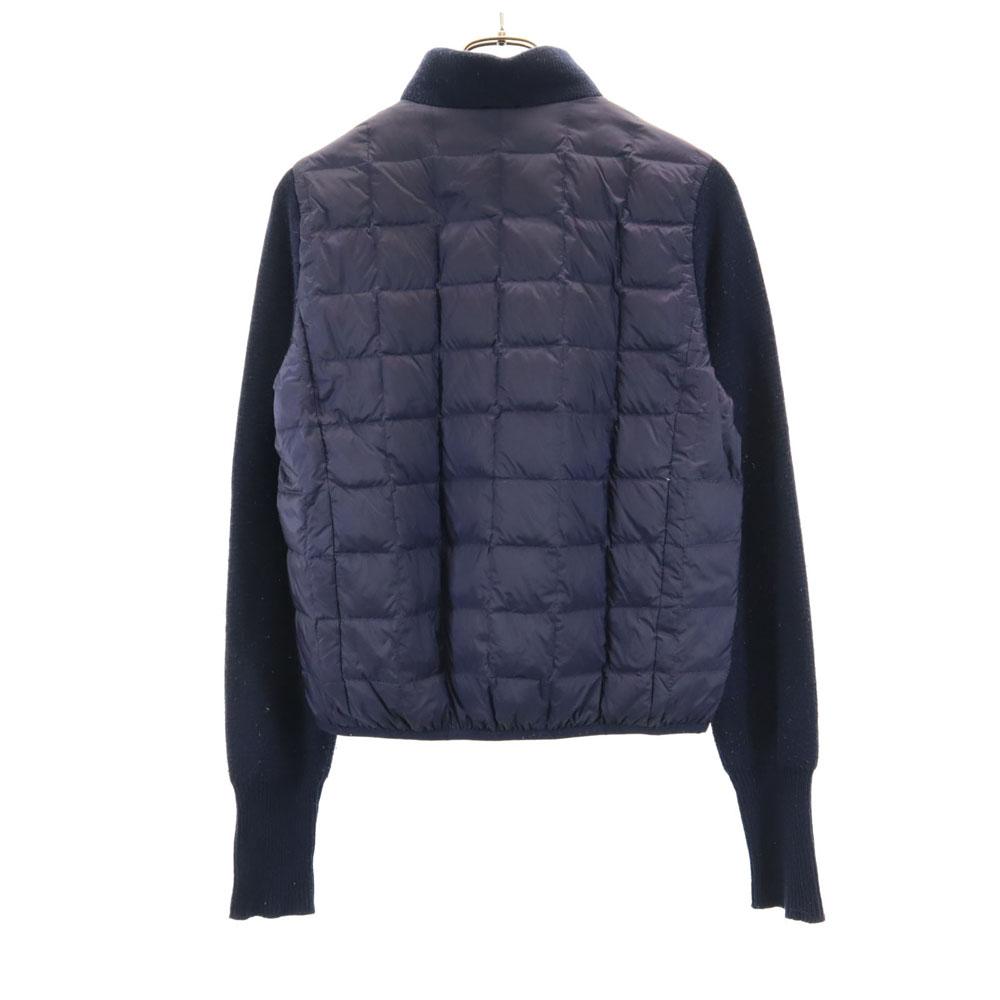 TAION Knit Switching Down Jacket M Navy Women Used