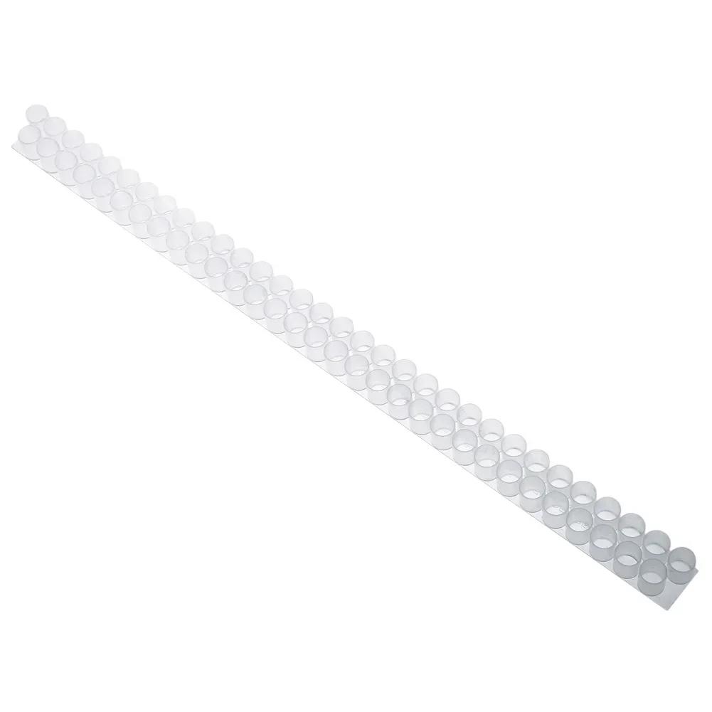 6pc Plastic Queen Bee Double Cell Bar Strip Set Base For Beekeeping With 63 Queen Cell Cups белый