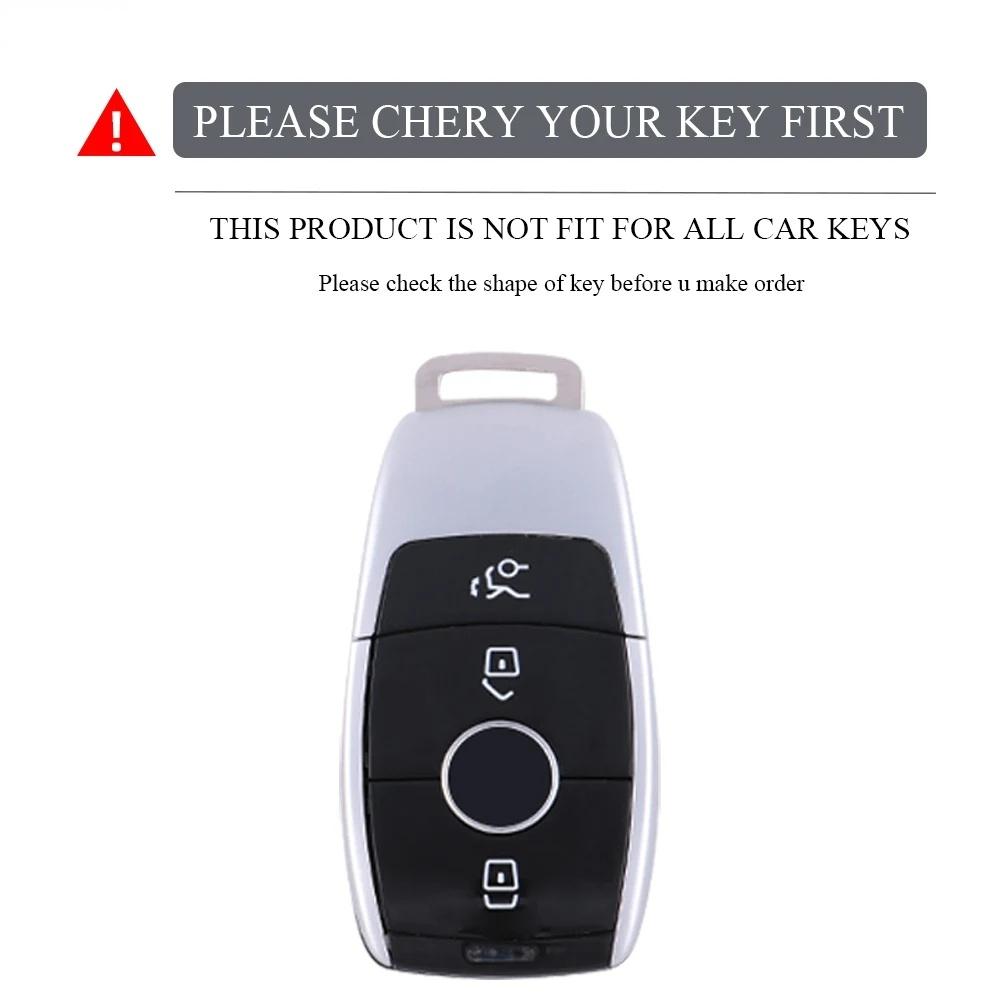 Interior Mouldings Car Key Case Cover For Mercedes Benz E S G Class GLC CLE CLA GLB GLS W177 W205 W213 W222 X167 AMG E200 E260 S