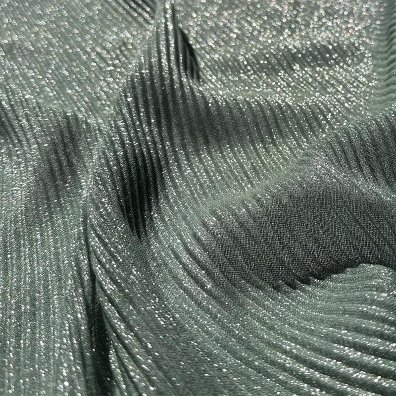 Women's Pleated Scarf Crinkle Cotton Long Muffler Crumpled Shawl Femme Hijab Golden Thread Shimmer Muslim Hijab