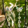 Boho Style Room Hanging Decorations Butterfly & Dragonfly Crystal Suncatcher, Colorful Rainbow Maker Prism Reflective Garden Art Decor Ornament, Wind