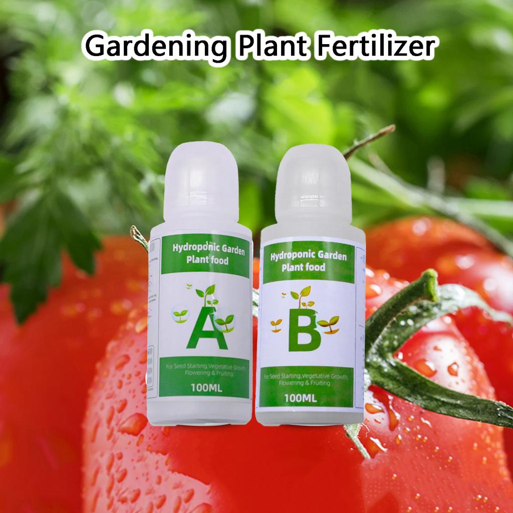 2/4pcs/Box General Hydroponic Nutrient Plant Fertilizer A and B Solution Kit for Vegetable Fruit Flower Plant Growing Nutrients
