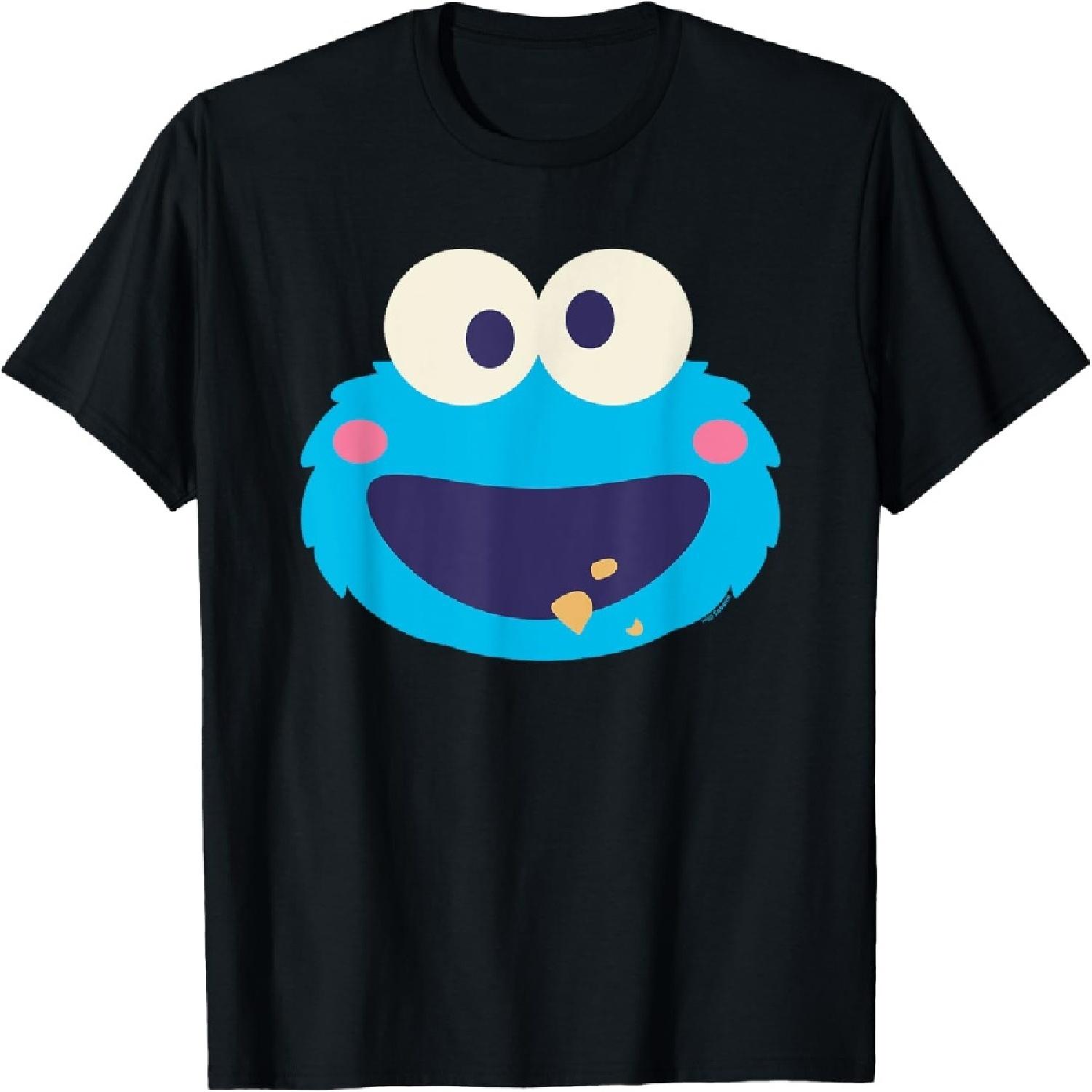 

Sesame Street Cookie Monster Kawaii Face T-Shirt XXXXXL різнокольоровий