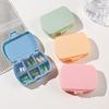Eco-friendly Portable 6-Grid Pill Box - Dustproof, Mini, with Custom Logo Option