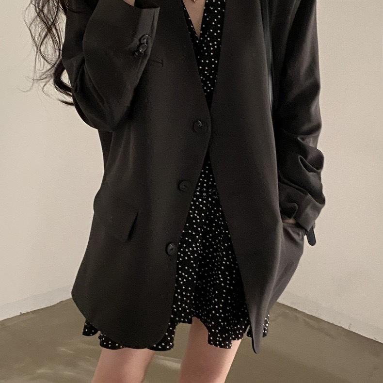 Women's Petite French Polka Dot V-Neck Long-Sleeve Belted Dress - Short Skirt for Spring & Autumn.