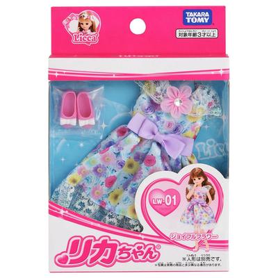 TAKARA TOMY Dress Joyful Doll Play Toy for Ages 3 and Meets Toy Safety ST Mark Certified "Licca-chan LW-01 Flower" Dress-Up Up, Standards,