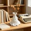 Gown-Shaped 3D Printed Flower Vases Rose Relief Wedding Vase Fashion Decorative Vase  Home Decor