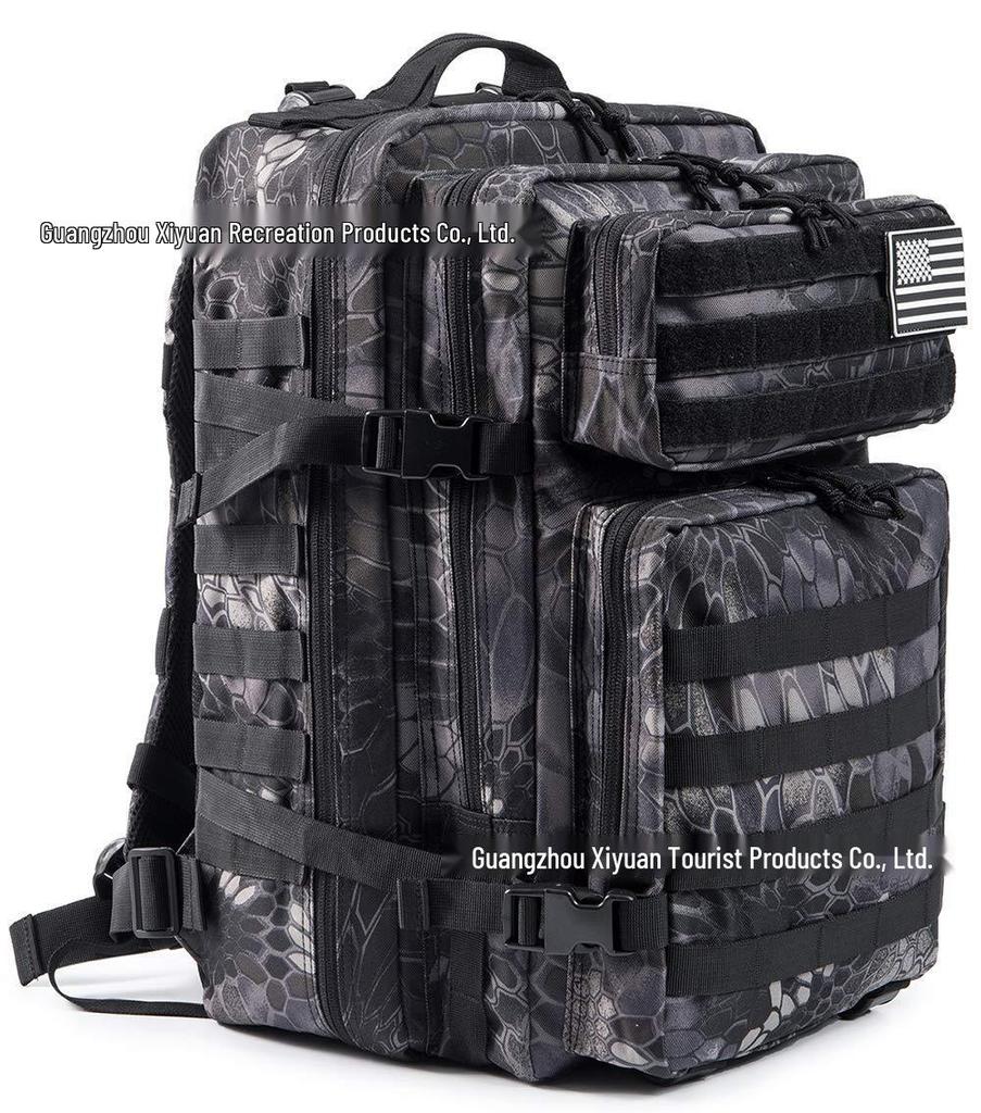 45l Tactical Backpack With 3p Molle System For Outdoor Sports Travel