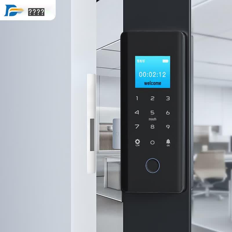 DF008PX Smart Glass Door Access Control Lock CN plug (adapter included) Single Frameless Glass Door