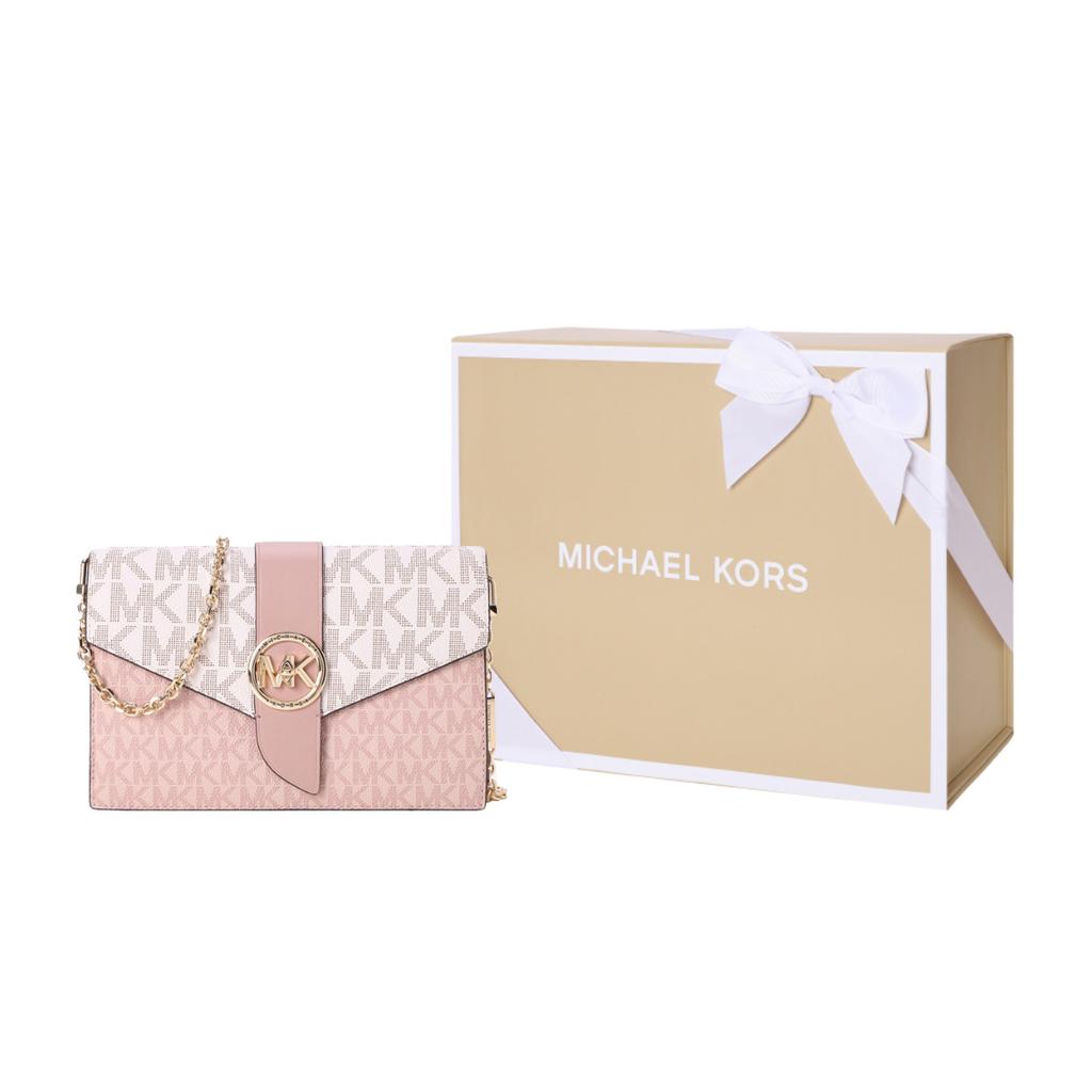 New MICHAEL KORS Artificial Leather Commute Flap Envelope Bag, Chain Crossbody Bag, Shoulder Bag Women's 32S0G00C6V-641