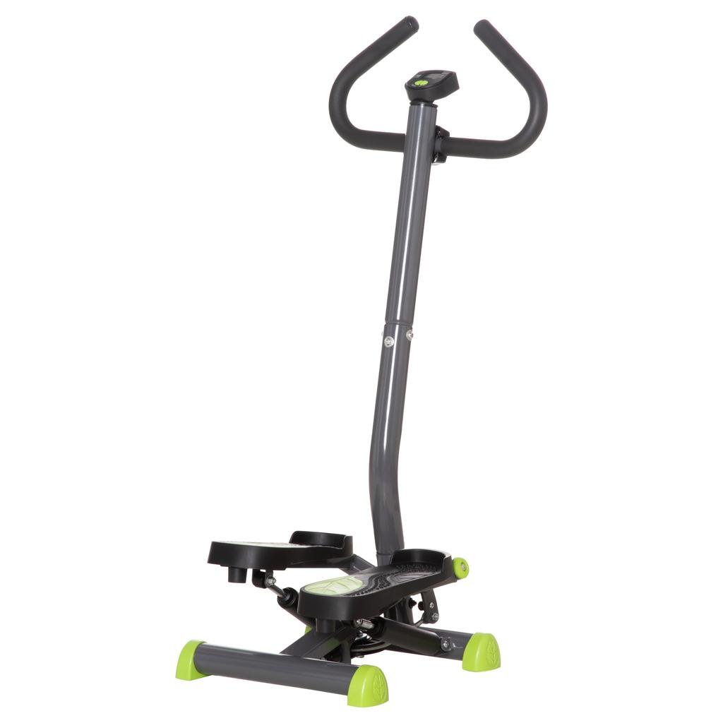 Twister Stepper, Máquina de Step con Resistencia Ajustable, Pantalla LCD - Gris