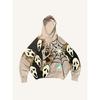 2026 Skull Print Hoodie Men - Lightweight Air Layer Sweatshirt Casual Streetwear Long Sleeve Pullover With Front Pocket