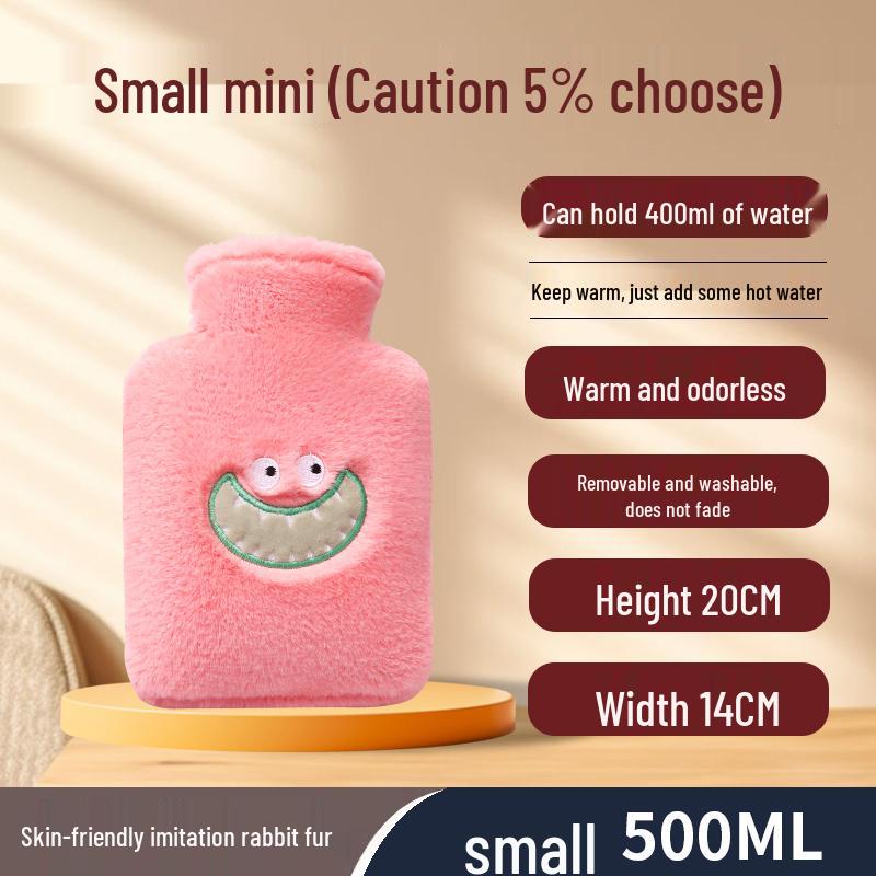 Large Hot Water Bottle - Versatile Hand Warmer & Belly Heat Pack with Water Injection