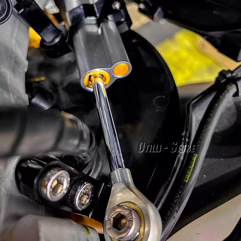 New Motorcycle Accessories CNC Steering Damper Stabilizer Bracket Kit For Aprilia RS660 RS 660 Rs660 2021 2022 2023