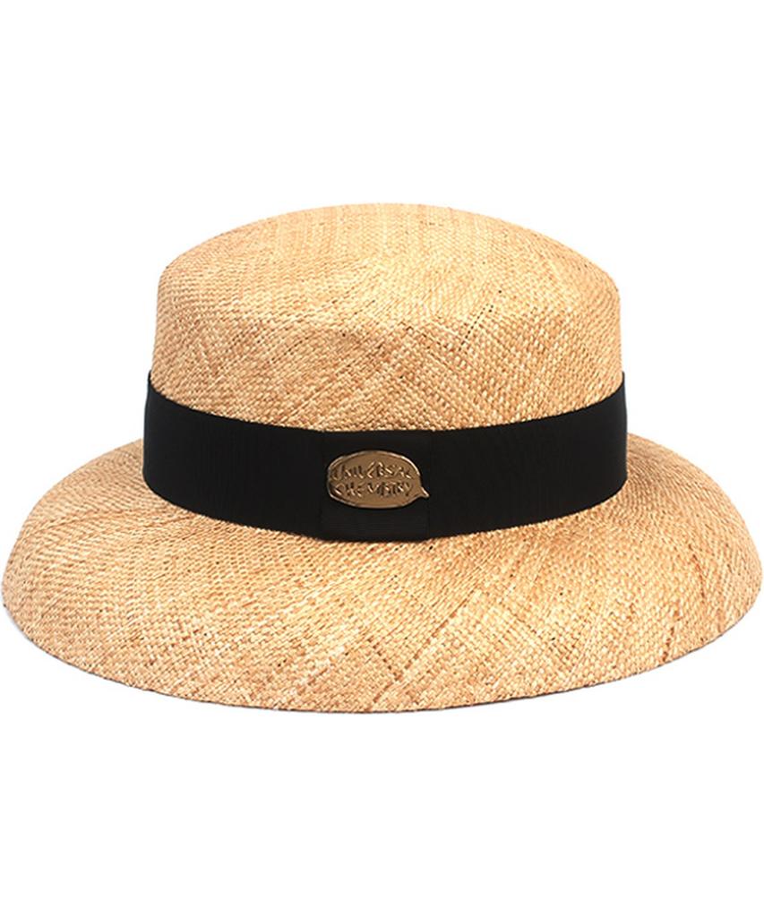 Yunibeosyeolkemiseuteuli Bau Bowl Beige Panama Hat Summer Fedora