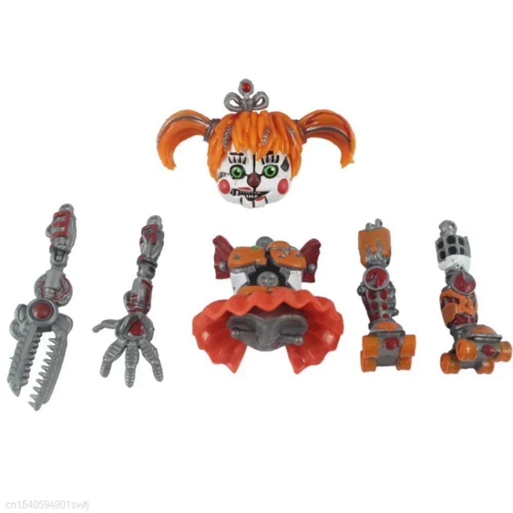6 stuks FNAF Figuren Freddy Bonnie Foxy Fazbear Beer Five Nights PVC Model Actiefiguren Speelgoed voor Kinderen Verjaardagscadeau