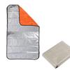 DONGFANGB Aluminum Sheet Survival Compact Aluminum Temperature Earthquake Cold Disaster Preparedness X Blanket, 4-Layer Structure, Warm, Lightweight,