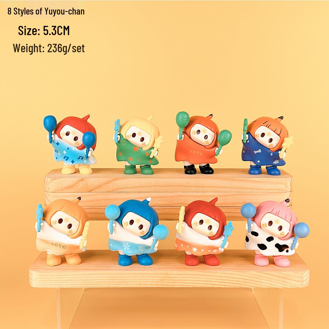 

Фигурка YOYO Youyou-chan: Милая Сумасшедшая Голова Серия Слепой Ящик Игрушка - Модный Офисный Компаньон Украшение