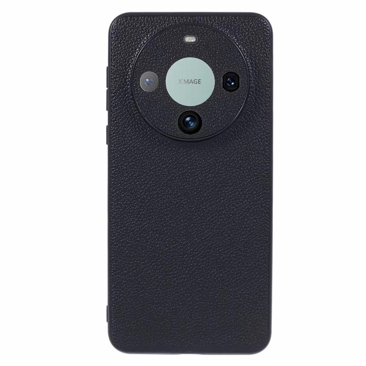 

Для Huawei Mate 60 чехол с текстурой личи противоударный ПК ТПУ задняя крышка телефона