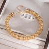 European & American High-End Gold Wire Multi-Layer Bracelet Necklace.